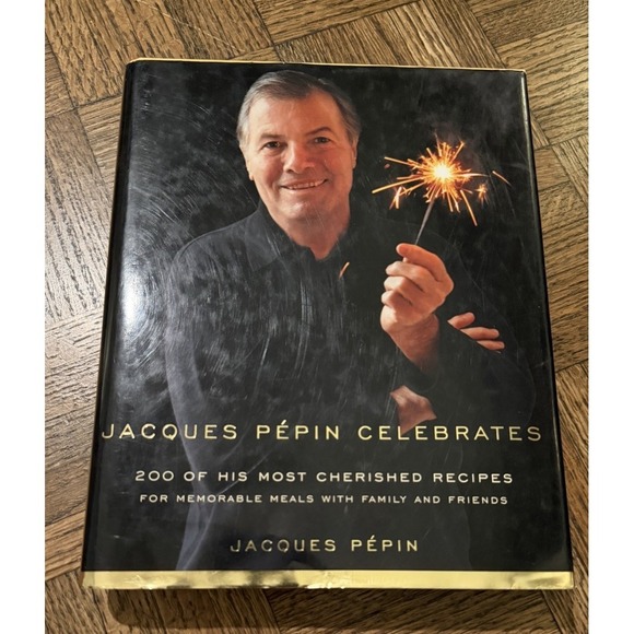 Other - Jacques Pepin Celebrates 2001 Hardcover Cook Book 1st Edition Knopf DJ Vintage